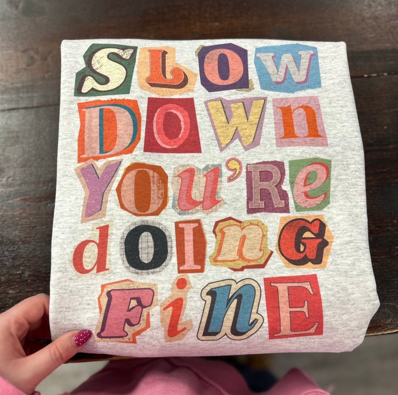 Slow Down Trendy Graphic T-Shirt